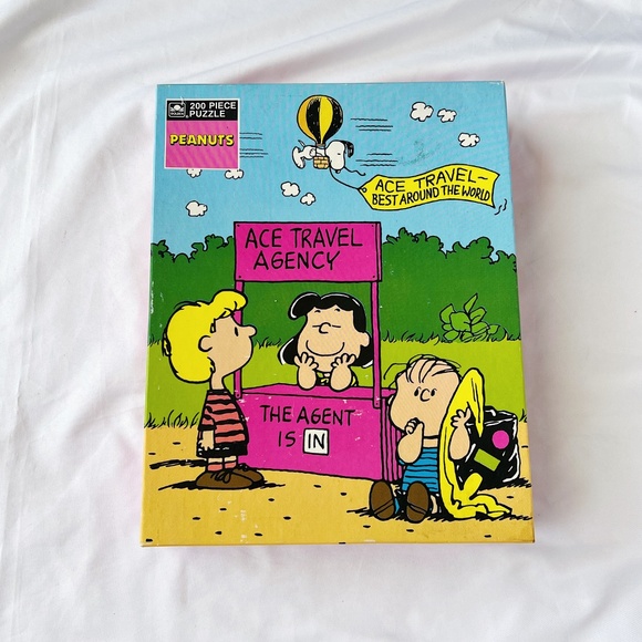 Vintage Peanuts Jigsaw Puzzle Snoopy Linus Lucy Schroeder - Picture 1 of 7